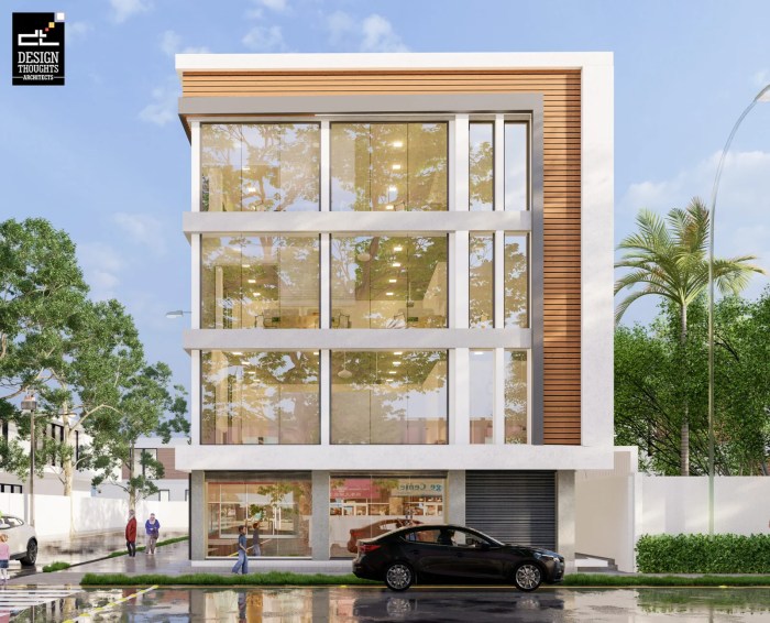 A Modern Commercial Building Design - Design Thoughts Architect